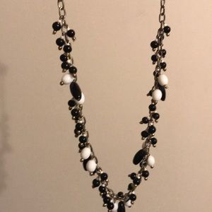 Black and white Statement necklace